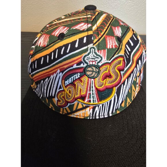 Seattle Supersonics Seattle Sup Game Day Pattern Deadstock‎ Black - Picture 2 of 9